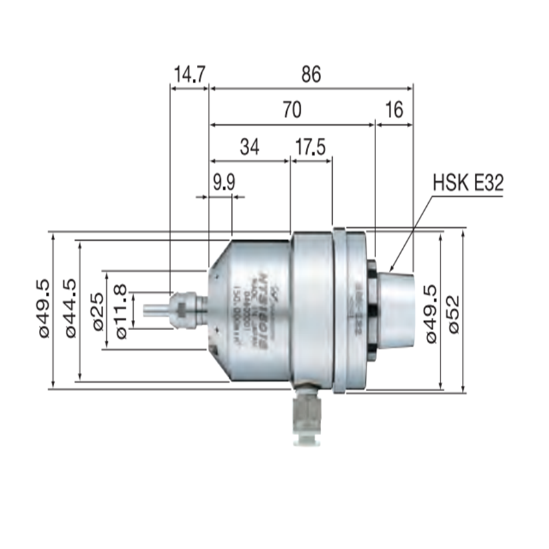 HTS1501S-HSK E32  高轉(zhuǎn)速氣主軸
