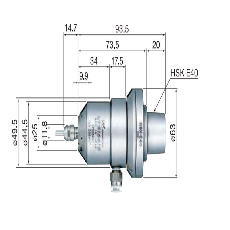 HTS1501S-HSK E40  15萬轉(zhuǎn)氣動(dòng)主軸