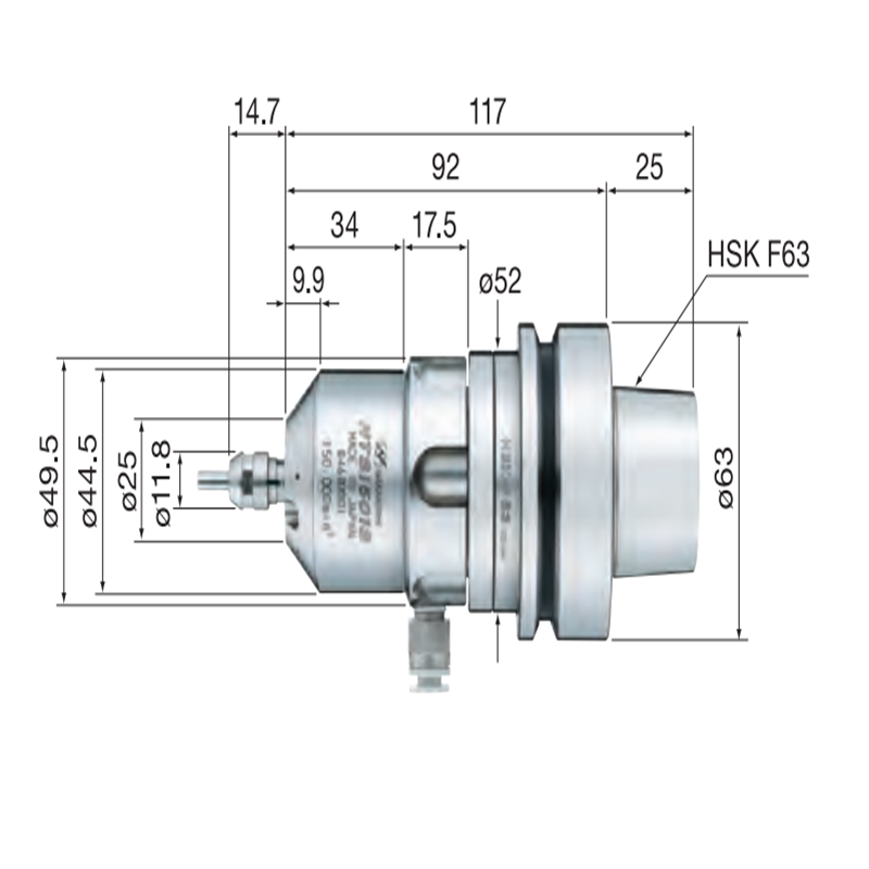 HTS1501S-HSK F63 高精度氣主軸 15萬轉(zhuǎn)主軸
